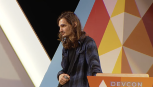 Phil Daian, founder of Flashbots, speaks at Devcon VI