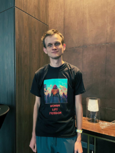 Vitalik Buterin, co-founder of Ethereum, at Devcon VI
