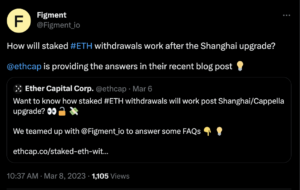 Figment Tweet Staked ETH Withdrawals FAQ